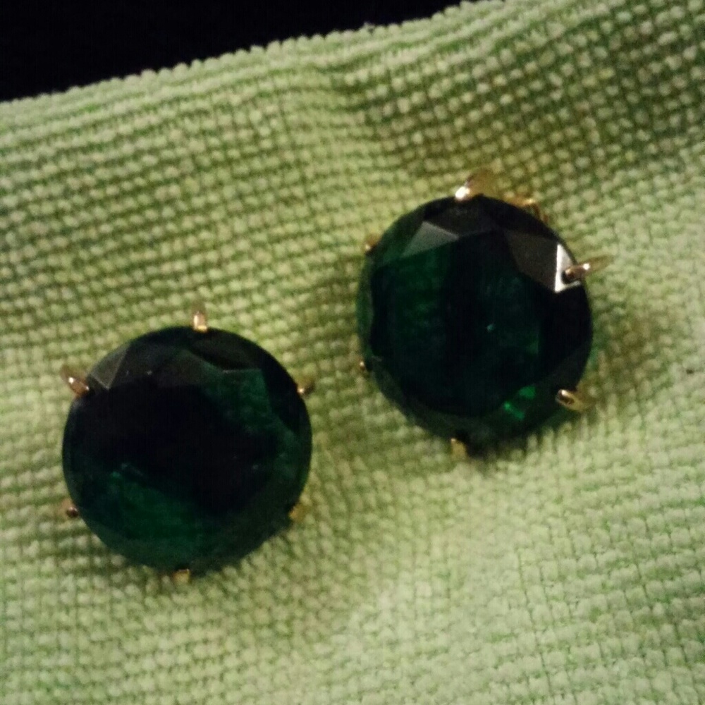 🎁4for$20Vintage huge "gem" Judy Lee clip earrings